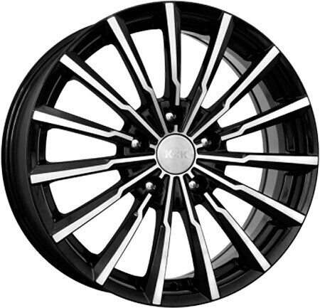 Диск K&K Акцент 17x7 4x100 ET38 DIA67.10 АЛМАЗ ЧЕРНЫЙ