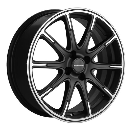 Диск Khomen 1707 17x6.50 4x100 ET50 DIA60.10 BLACK-FP MATT