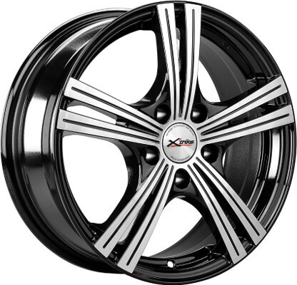 Диск X'trike X-112 16x6.50 5x100 ET45 DIA67.10 BK/FP