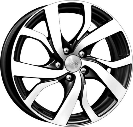 Диск K&K Палермо 16x6.50 5x112 ET50 DIA57.10 АЛМАЗ ЧЕРНЫЙ
