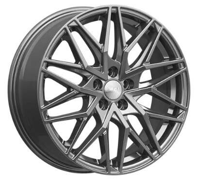 Диск Скад Азимут 17x7 5x100 ET38 DIA57.10 ГРАФИТ