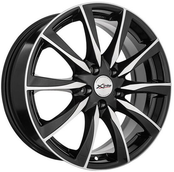 Диск X'trike X-120 17x7 5x100 ET38 DIA67.10 BK/FP