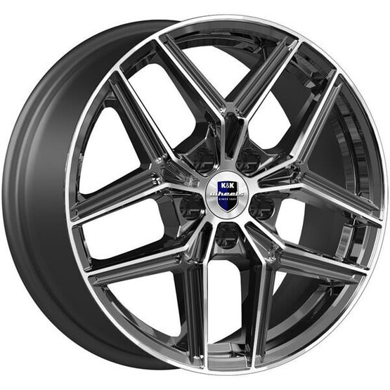 Диск K&K Юнион 17x7 5x114.30 ET38 DIA67.10 АЛМАЗ ЧЕРНЫЙ