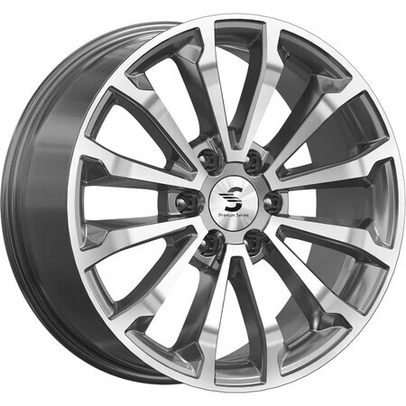 Диск Premium Series Кр006 20x8.50 6x139.70 ET33 DIA67.10 DIAMOND GLOSS GRAPHITE
