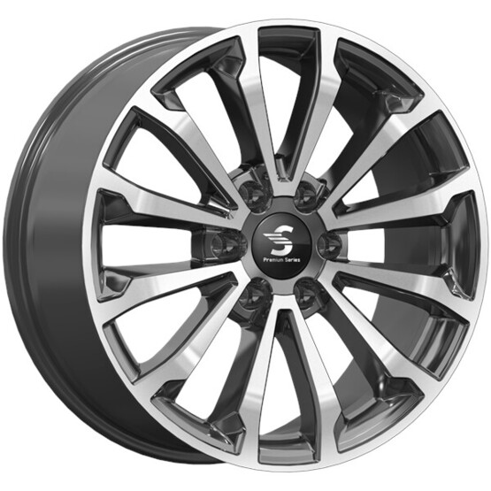 Диск Premium Series Кр006 20x8.50 6x139.70 ET33 DIA100.10 DIAMOND BLACK GRIS