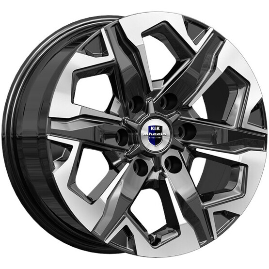Диск K&K Тейт 17x7.50 6x139.70 ET45 DIA93.10 АЛМАЗ ЧЕРНЫЙ