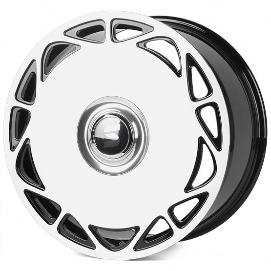 Диск Forged Sl933-Sl205 19x8.50 5x112 ET31.50 DIA66.60 ЧЁРНЫЙ ГЛЯНЦЕВЫЙ + ПОЛИРОВАННЫЙ ОБОД