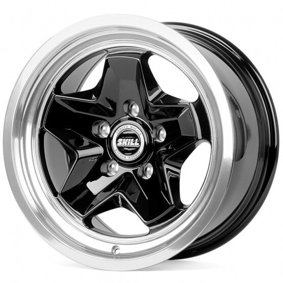 Диск Skill Sv911 17x8.50 5x127 ET12 DIA71.50 ЧЁРНЫЙ + ПОЛИРОВАННЫЙ ОБОД