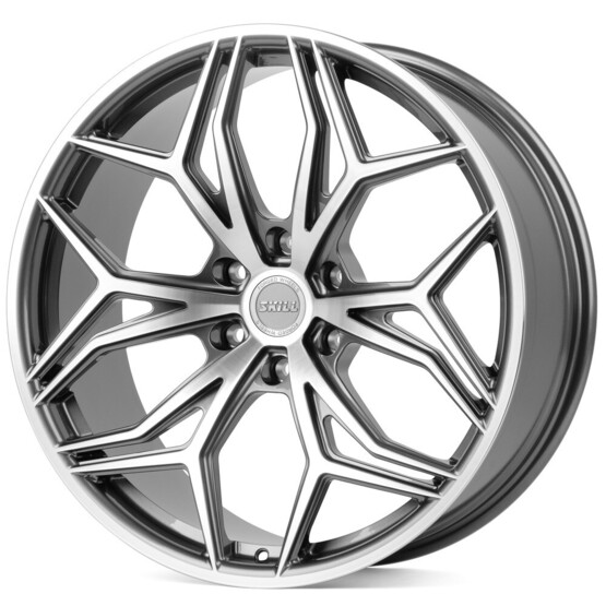 Диск Skill Sv353-Fg485 22x9 6x139.70 ET19 DIA106.10 ГРАФИТ + ПОЛИРОВАННЫЕ СПИЦЫ