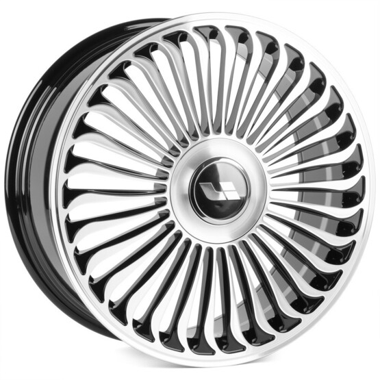 Диск Skill Sl786-Sk332 20x8.50 5x120 ET45.50 DIA62.50 ЧЁРНЫЙ ГЛЯНЦЕВЫЙ + ПОЛИРОВАННЫЕ СПИЦЫ