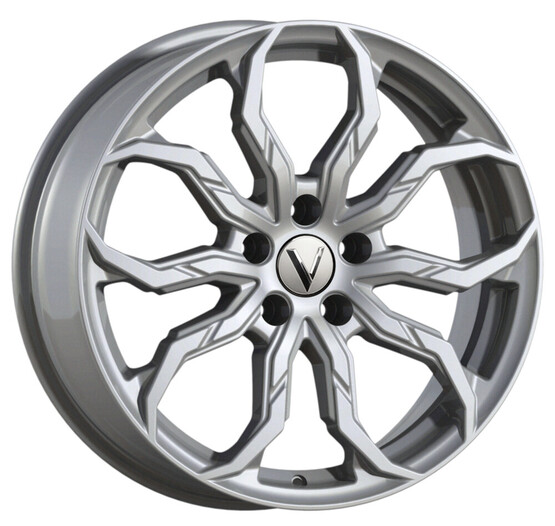 Диск Вектор B234 18x7.50 5x114.30 ET45 DIA67.10 СИЛЬВЕР