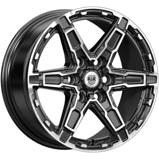 Диск K&K Дистрикт 18x8 6x139.70 ET50 DIA95.10 АЛМАЗ ЧЕРНЫЙ