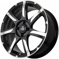 Диск Ff Fbx451 17x7 4x100 ET40 DIA60.10 BLACK MACHINED FACE