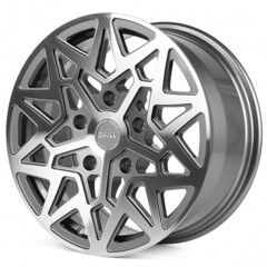 Диск Skill Sl510-Ct355 18x8.50 5x150 ET40 DIA110.10 ГРАФИТ ГЛЯНЦЕВЫЙ + ПОЛИРОВАННЫЕ СПИЦЫ