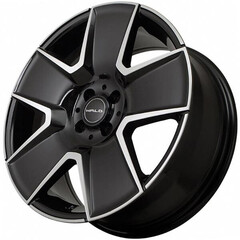 Диск Kipardo Kf61 17x7.50 5x114.30 ET40 DIA73.10 GLOSS BLACK MACHINED FACE