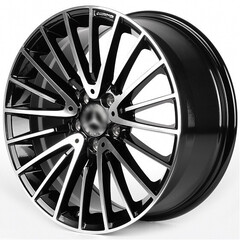 Диск Iwheel Ivf-3064 21x9 5x112 ET34 DIA66.50 ЧЁРНЫЙ ГЛЯНЦЕВЫЙ + ПОЛИРОВАННЫЕ СПИЦЫ